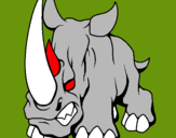 Dibujo Rinoceronte II pintado por nicko