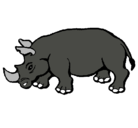 Dibujo Rinoceronte pintado por claudiio159