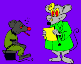 Dibujo Doctor y paciente ratón pintado por jorge225