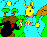 Dibujo Conejos pintado por 701700