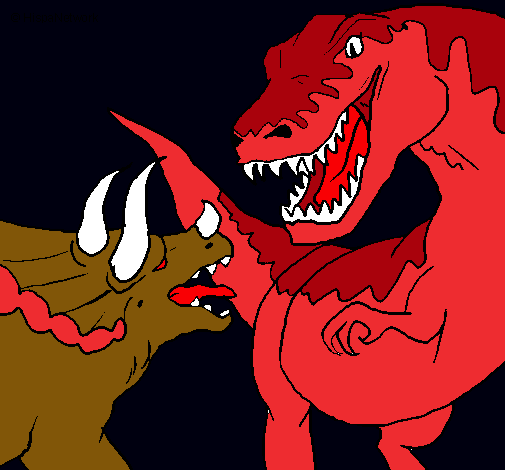 Lucha de dinosaurios