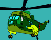 Dibujo Helicóptero al rescate pintado por catxil