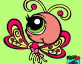 Dibujo Mariposa Littlest Pet Shop 2 pintado por azahara