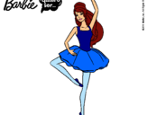 Dibujo Barbie bailarina de ballet pintado por princess26