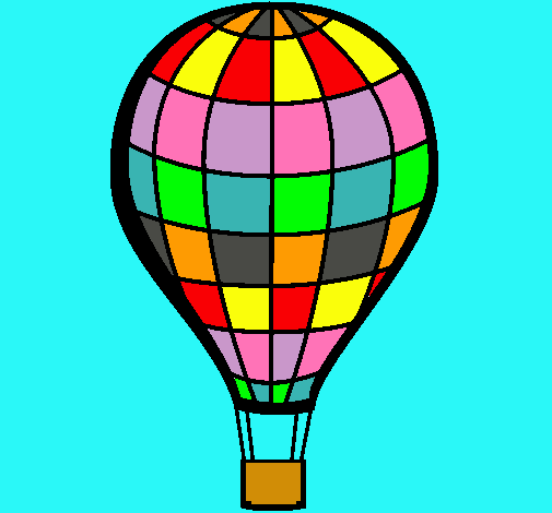 Dibujo Globo aerostático pintado por lauruki