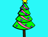 Dibujo Árbol de navidad II pintado por tefa21