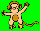 Dibujo Mono pintado por VILLABO