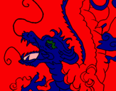 Dibujo Dragón japonés pintado por Ratona15