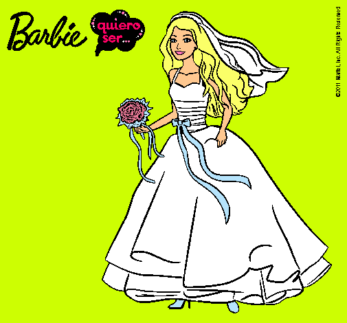 Barbie vestida de novia