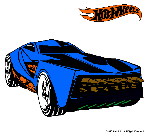 Dibujo Hot Wheels 12 pintado por juanpa0708