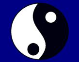 Dibujo Yin y yang pintado por cleidi