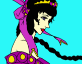 Dibujo Princesa china pintado por vana