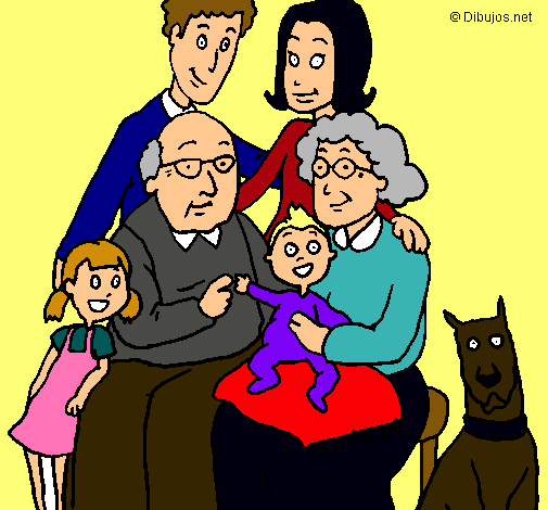 Dibujo Familia pintado por marta97682