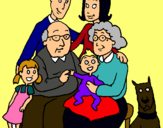 Dibujo Familia pintado por marta97682