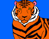 Dibujo Tigre pintado por cesar2002