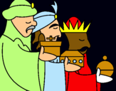 Dibujo Los Reyes Magos 3 pintado por ana22