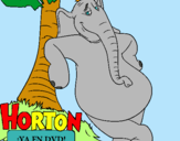 Dibujo Horton pintado por delfindeana