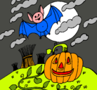 Dibujo Paisaje de Halloween pintado por Agus07