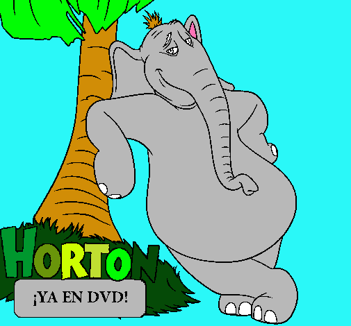 Dibujo Horton pintado por nicko