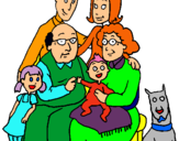 Dibujo Familia pintado por sarandonga