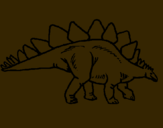Dibujo Stegosaurus pintado por emilai
