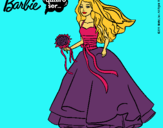 Dibujo Barbie vestida de novia pintado por lorenosekmas