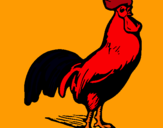 Dibujo Gallo gallardo pintado por chiclebomb