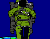 Dibujo Astronauta pintado por ironx741
