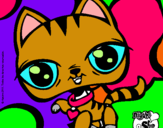 Dibujo Gatito Littlest Pet Shop pintado por itzelarian