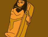 Dibujo Momia pintado por tontesias