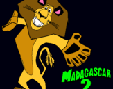 Dibujo Madagascar 2 Alex 2 pintado por urrego