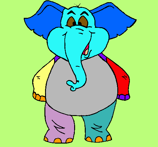 Elefante contento