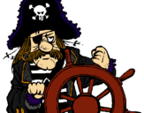 Dibujo Capitán pirata pintado por Brando_201