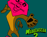 Dibujo Madagascar 2 Alex 2 pintado por je41