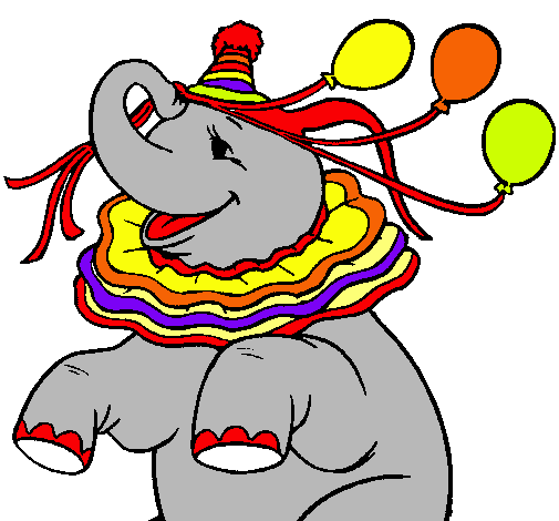 Elefante con 3 globos