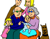 Dibujo Familia pintado por lizmari