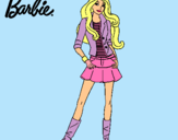 Dibujo Barbie juvenil pintado por soooooo