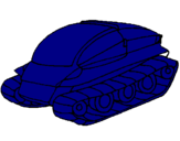 Dibujo Nave tanque pintado por GJKJ}