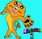 Dibujo Madagascar 2 Alex 2 pintado por miren4685