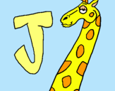 Dibujo Jirafa pintado por jirafa