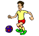 Dibujo Jugador de fútbol pintado por jwil0