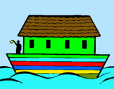 Dibujo Arca de Noe pintado por INVERNALES