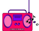 Dibujo Radio cassette 2 pintado por CARLIANYS