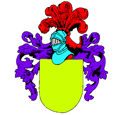 Escudo de armas y casco