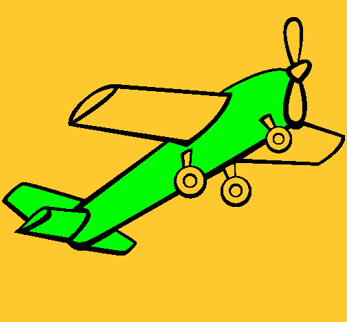 Dibujo Avión de juguete pintado por kajho