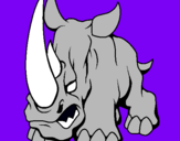 Dibujo Rinoceronte II pintado por gabrich