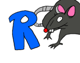 Dibujo Rata pintado por marcnad