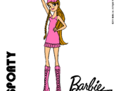 Dibujo Barbie Fashionista 4 pintado por soooooo