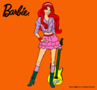 Dibujo Barbie rockera pintado por eeugenio