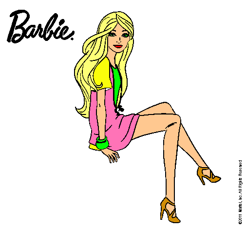 Barbie sentada